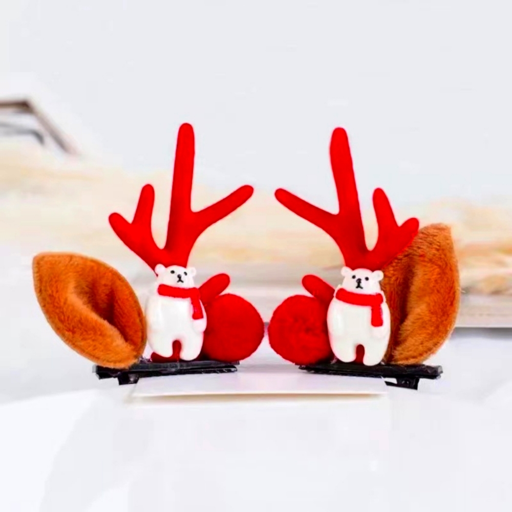 Christmas hair clip on the head hair clip headdress Christmas hair accessories f